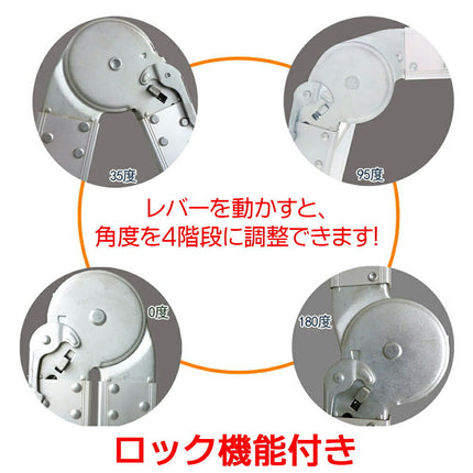 通常版 fl 460cm 4.60m 4.6m 折畳はしご 1台9役  ステッププラス ステップナイン ステップ9 step9 アルミ製 ステップラダー スーパーラダー スタビライザー 梯子 ハシゴ 脚立 足場 踏み台 多機能 多関節 万能 折りたたみ 大掃除 雪おろし 洗車 ガーデニング 伸縮