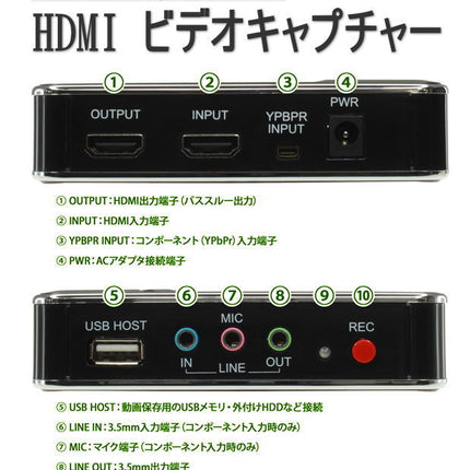 G2 component★HDMI ビデオキャプチャーボックス　HD Video Capture★ゲームキャプチャー・録画・配信・ＰＣ不要