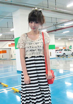 大人可愛いパール　リボン　ウサギ耳　シュシュ/ヘアゴム/ヘアアクセサリー