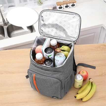 保温保冷リュック 保冷 バッグ クーラーバッグ 　リュックバック23L 弁当リュック お弁当箱  ボックスバッグ クーラーバッグ アイスクーラー 二段式 乾湿分離 防水 耐久 大容量 軽量 カジュアル 買い物 お花見 BBQ 運動会 アウトドア