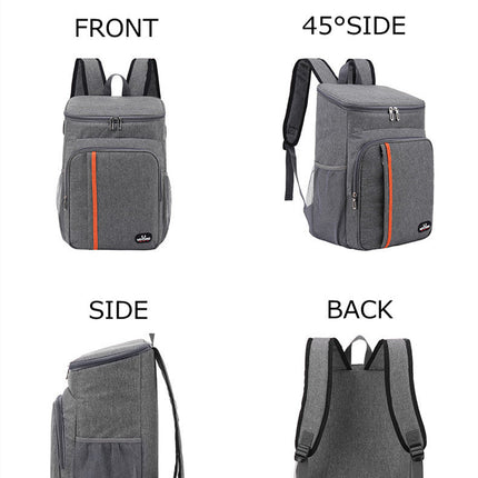 保温保冷リュック 保冷 バッグ クーラーバッグ 　リュックバック23L 弁当リュック お弁当箱  ボックスバッグ クーラーバッグ アイスクーラー 二段式 乾湿分離 防水 耐久 大容量 軽量 カジュアル 買い物 お花見 BBQ 運動会 アウトドア