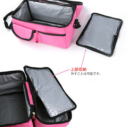 8L 保温バッグ 保冷 軽量 断熱 お弁当箱ボックスバッグ クーラーバッグ アイスクーラー 折りたたみ 2WAY  トート フード ランチ 保冷バッグ ソフトクーラー コンパクト エコバッグ 折り畳み メッシ ュポケット付き   ショルダーベルト トラベルバック