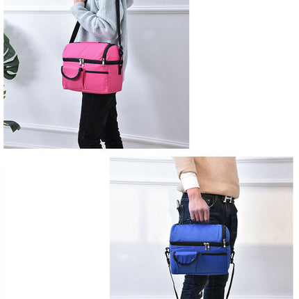 8L 保温バッグ 保冷 軽量 断熱 お弁当箱ボックスバッグ クーラーバッグ アイスクーラー 折りたたみ 2WAY  トート フード ランチ 保冷バッグ ソフトクーラー コンパクト エコバッグ 折り畳み メッシ ュポケット付き   ショルダーベルト トラベルバック