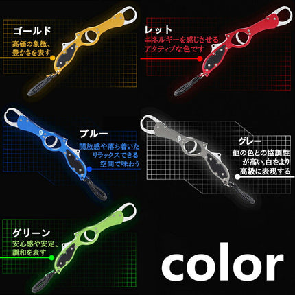 フィッシュグリップ 握りやすいピストル型で大型魚にも アルミ製 超軽量 フィッシュキャッチャー バス釣り 魚掴み 魚ばさみ 釣り ボガグリップ 大型魚用 ルアー用