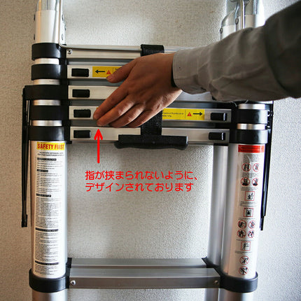 ＤY 1.9m脚立 3.8mはしご 1.90m脚立 3.80mはしご 190cm脚立 380cmはしご 揺れ止め付き 伸縮 梯子 ハシゴ 折りたたみ 脚立  アルミ スーパーラダー 安全の1年保証付き 多関節 万能 軽量 大掃除 雪おろし 洗車 足場 スーパーラダ 伸縮自在 二役 踏み台 説明書付