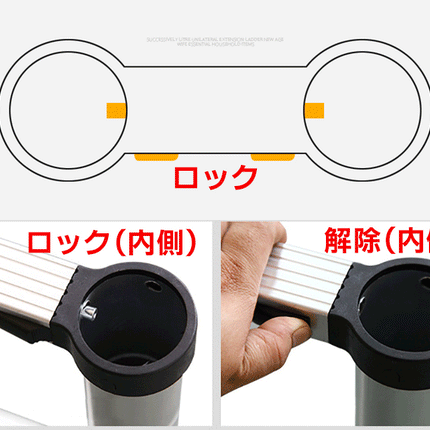 Ｄ 1.9m脚立 3.8mはしご 1.90m脚立 3.80mはしご 190cm脚立 380cmはしご伸縮 梯子 伸縮ハシゴ 折りたたみ 脚立 ハシゴ アルミ スーパーラダー  1年保証 多関節 万能 軽量 大掃除 雪おろし 洗車 足場 スーパーラダ 伸縮自在 二役 踏み台 説明書付