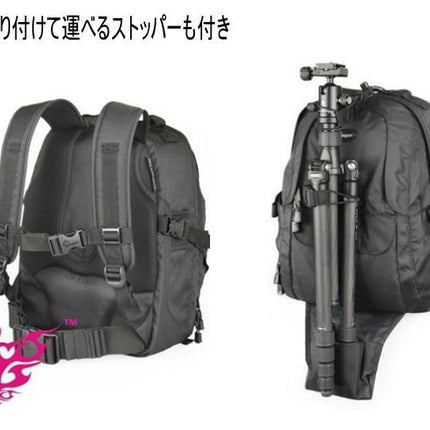超大容量 カメラバッグ  一眼レフ  カメラ＋最大７本のレンズが収納可能！リュックサックタイプ 三脚装着可 レインカバー付き
