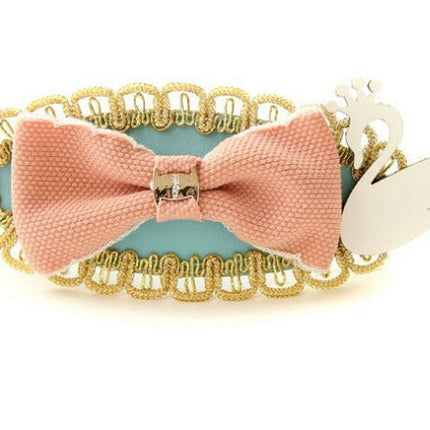 在庫処分　movo リボン 白鳥 バレッタ／オリジナル　ヘアアクセサリー　ヘアピン/オシャレ/結婚式/パーティー　