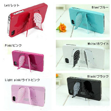 在庫処分★iphone4s　iphone4カバー/天使の羽スタンドケース/エンジェルフェザー超薄タイプ iPhone 4S/4専用ケース　カバー