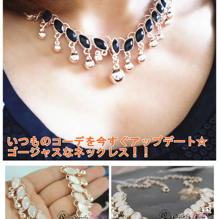 在庫処分★ネックレス　ストーン　人気アクセサリー