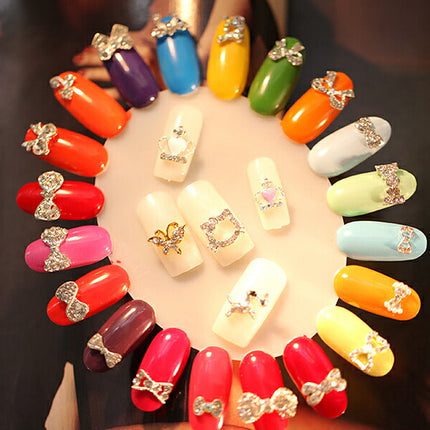 ネイル用パーツ メタルパーツ　ネイルアート　ギフトリボン　王冠　ハート　フラワー　デコパーツ　カメリアパーツ　2個入