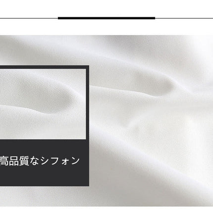 再入荷★リボン　付け襟　シフォン　高品質シャツ襟　白　重ね着シャツ　ホワイトレディース　パーティー/二次会/オフィス