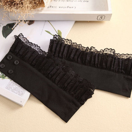 再入荷★ 付け袖 つけ袖 レース つけそで レディース白 黒  レース 付袖 アクセサリー付け袖