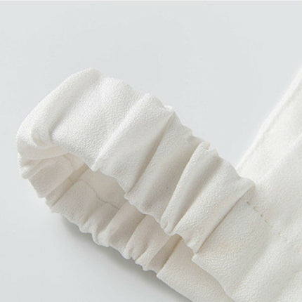 再入荷★付け襟　タートルレース　シャツ襟 シフォン　白/黒　重ね着シャツ　ホワイト　ブラック　レディース　パーティー/二次会/オフィス