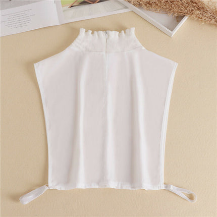 新作★付け襟　タートルレース　シャツ襟　白　重ね着シャツ　ホワイト　　レディース　パーティー/二次会/オフィス