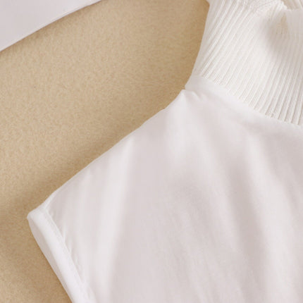 新作★付け襟　タートルレース　シャツ襟　白　重ね着シャツ　ホワイト　　レディース　パーティー/二次会/オフィス