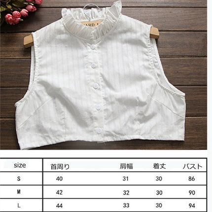 新作★付け襟　タートルレース　シャツ襟　白　重ね着シャツ　ホワイト　レディース　パーティー/二次会/オフィス