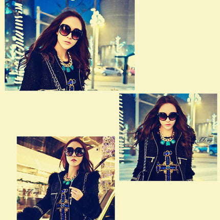 在庫処分★付け襟/ビーズ/ボリューム/ネックレス/インパクト/チョーカー/パーティー/アクセサリー