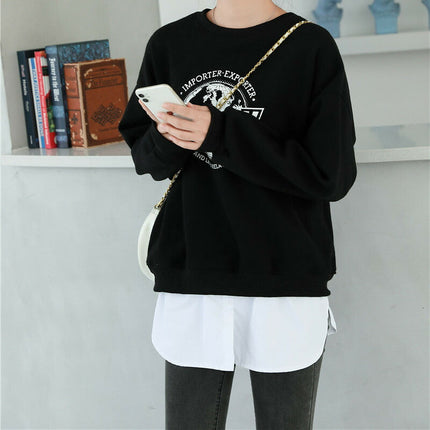 セール★在庫限り★付け裾　シャツ裾　白　重ね着シャツ　ホワイト　　レディース 春 夏 秋 冬 重ね着風 つけ裾 ウエストゴム　体型カバー