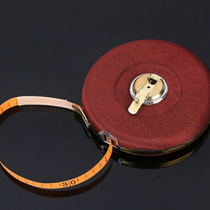 布タイプ 100m 巻尺 メジャー リネン ロングタイプ 強化ファイバーグラス グラウンドやコートの整備に 丈夫 長持ち 運動会 体育祭 測量 建築 土木 測定 ガーデニング 陸上競技