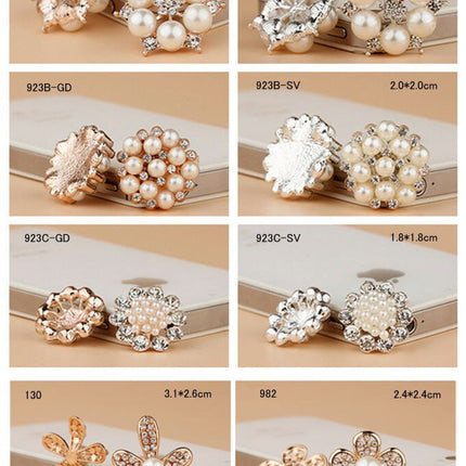 デコパーツ フラワー キラキラ フラワーパーツ  パーツ　ハンドメイドパーツ メタルデコパーツ アクセサリー材料 ゴールド金属カメリアパーツ・1個