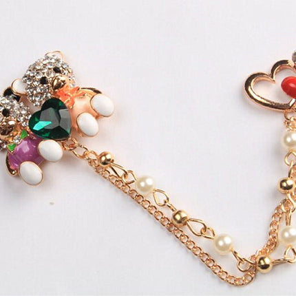 新作デコパーツ キラキラ クマパーツ スワンパーツ　ハート メタルデコパーツ ハンドメイドパーツ キャラクター アクセサリー材料