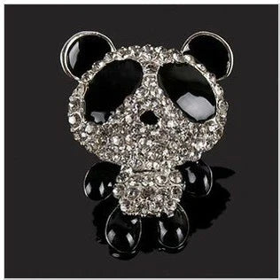 セール★ キラキラ パンダパーツ パーツ シルバー デコパーツ ハンドメイドパーツ アクセサリー材料 金属カメリアパーツ アクセサリー