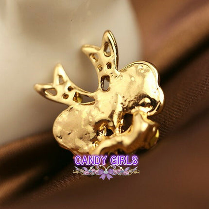 デコパーツ リボン メタルパーツ リボンパーツ ハンドメイドパーツ アクセサリー アクセサリー材料 金属カメリアパーツ