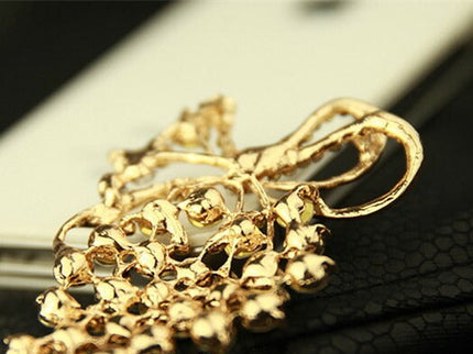 デコパーツ フラワー Grapes ブドウ メタルデコパーツ アクセサリー材料 金属カメリアパーツ