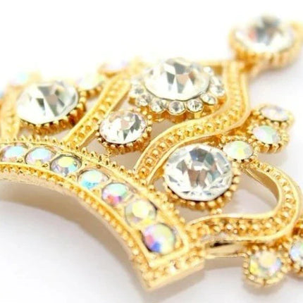 激安★セール★デコパーツ 王冠 ハンドメイドパーツ アクセサリー ゴールド　手芸　金属カメリアパーツデコ電パーツ 1個・