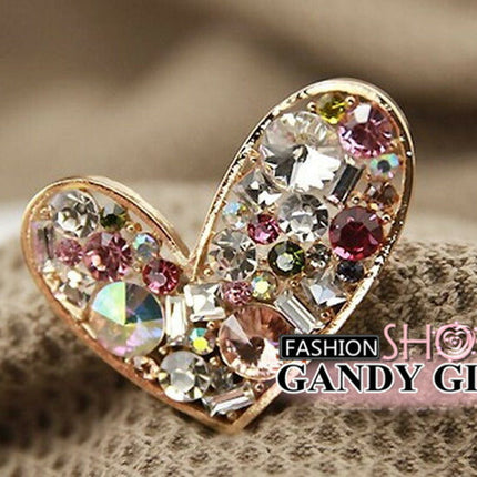 セール★デコパーツ　ハート　ハンドメイドパーツ・アクセサリー・デコパーツ デコ電パーツ　ハート　金属カメリアパーツ・1個