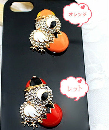 在庫処分★きらきら　ひよこ・ハンドメイドパーツ・アクセサリー・デコパーツ ・アクセサリー材料・金属カメリアパーツ