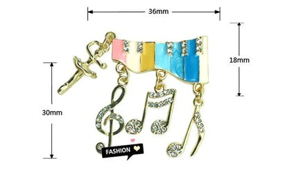 デコパーツ 音符♪楽譜 music ハンドメイドパーツ アクセサリー デコパーツ  金属カメリアパーツ・1個