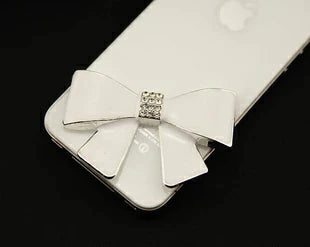 メタルデコパーツ ・キラキラ　リボン・ハンドメイドパーツ・アクセサリー・デコパーツ 全3色・金属カメリアパーツ・1個