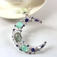 セール★デコパーツ 三日月 天使の羽 ハンドメイドパーツ アクセサリー デコパーツ 金属カメリアパーツ  1個