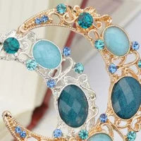 セール★デコパーツ 三日月 天使の羽 ハンドメイドパーツ アクセサリー デコパーツ 金属カメリアパーツ  1個