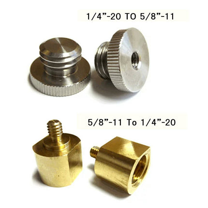 ボルト 変換アダプター FUKUDA 福田 フクダシリーズ レーザー墨出し器のエレベーター三脚 規格変換用リターニングスクリュー ネジ1/4インチ ⇔ 5/8インチ 1/4"-20 ⇔ 5/8"-11