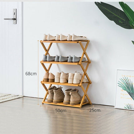 折りたたみラック 竹製 幅50cm/68cm/98cm 2段/3段/4段/5段/6段 棚 収納棚 ウッドラック ナチュラル キャンプ アウトドア ラック 軽量 コンパクト  組み立て不要  植物棚 フラワースタンド 園芸ラック ガーデンラック  キッチンラック ランドリー ベランダラック 収納 インテリア おしゃれ