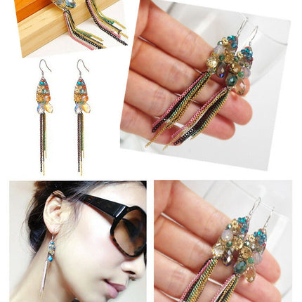 天然石　水晶　ビ-ズ シルバー925　ピアス　人気　揺れるピアス イヤリング　レディースアクセサリー