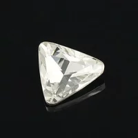 三角形 トライアングル クリスタル　ジュエリーストーン　ガラスストーン　ラウンドタイプ ファンシーストーン 18ｍｍ　2個