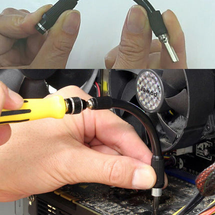 S ドライバーセット 訳あり★46in1 精密 変換名人 曲げられるフレキシブルシャフト付き 多機能 トルクス プラス マイナス ビット ネジ グリップ ピンセット 延長バー マグネット 磁石 スマホ/iPhone/眼鏡/PS3/PS4 工具 専用ケース 修理/分解 ヘッドスローブ ビット付け替え式