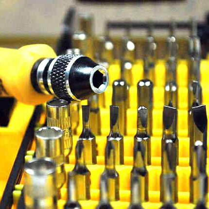 H ドライバーセット 訳あり★変換名人 45in1 精密 トルクス プラス マイナス + - 星型 ビット ネジ グリップ ピンセット 延長バー マグネット 磁石 スマホ/iPhone/眼鏡/PS3/PS4  工具 道具 専用ケース 修理/分解/特殊/ケース  ヘッドスローブ ビット付け替え式