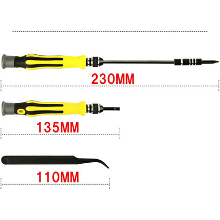 H ドライバーセット 訳あり★変換名人 45in1 精密 トルクス プラス マイナス + - 星型 ビット ネジ グリップ ピンセット 延長バー マグネット 磁石 スマホ/iPhone/眼鏡/PS3/PS4  工具 道具 専用ケース 修理/分解/特殊/ケース  ヘッドスローブ ビット付け替え式